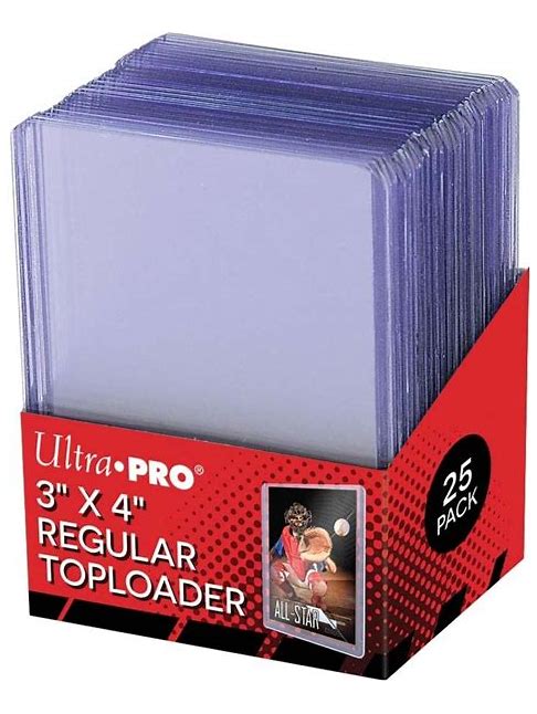Ultra Pro - Protèges Cartes - Toploader Transparent Regular Ultra Clear 3"x4" Par 25